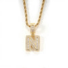 Personalized Initial Letter Pendant Necklace