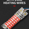 A digital heat gun featuring a heating core with dual heating wires, shown diagonally with red wires.