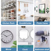 Transparent Self-Adhesive Wall Hooks for Pictures and More