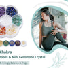 7 Chakra Healing Crystal Stones Set with Engraved Symbols