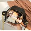 PU Leather Waist Pack with Chain Strap – Hands-Free Crossbody Belt Bag for Women
