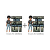 Afro Girl Iron-On Patch for T-Shirts, Hoodies, and Bags