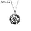 Destiel-Inspired Glass Cabochon Pendant Necklace