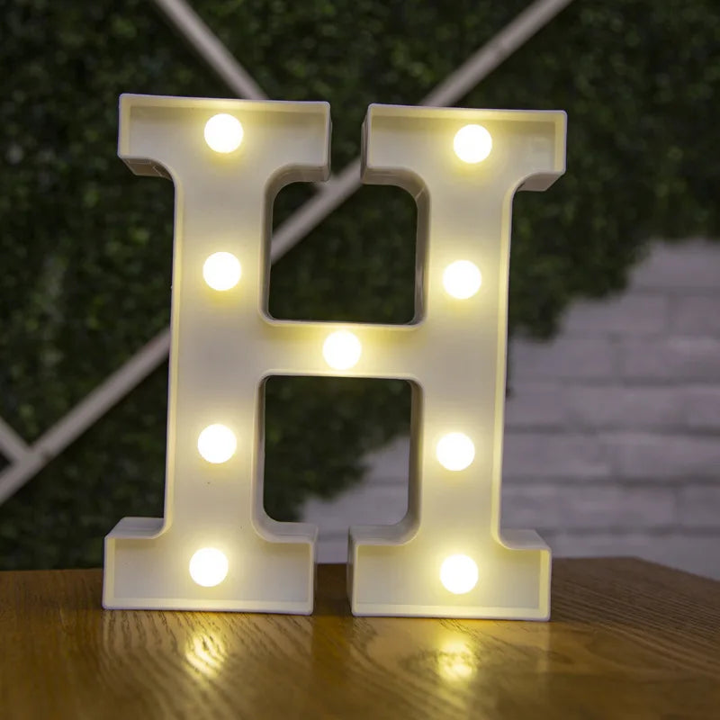 Glowing Alphabet LED Letter Lights for Decor