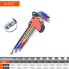 9-Piece Long Arm Hex Key Set (1.5–10 mm)