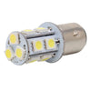A silver LED bulb with multiple SMD LEDs mounted inside, designed for turn signal or reverse lights.