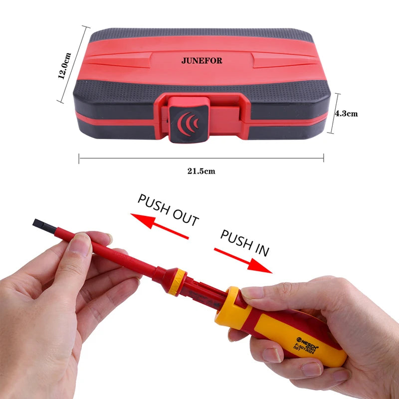 1000V Insulated Screwdriver Set (13-Piece) for Electricians