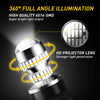 A close-up view of a 360 degree illumination projector lens for automotive lights.