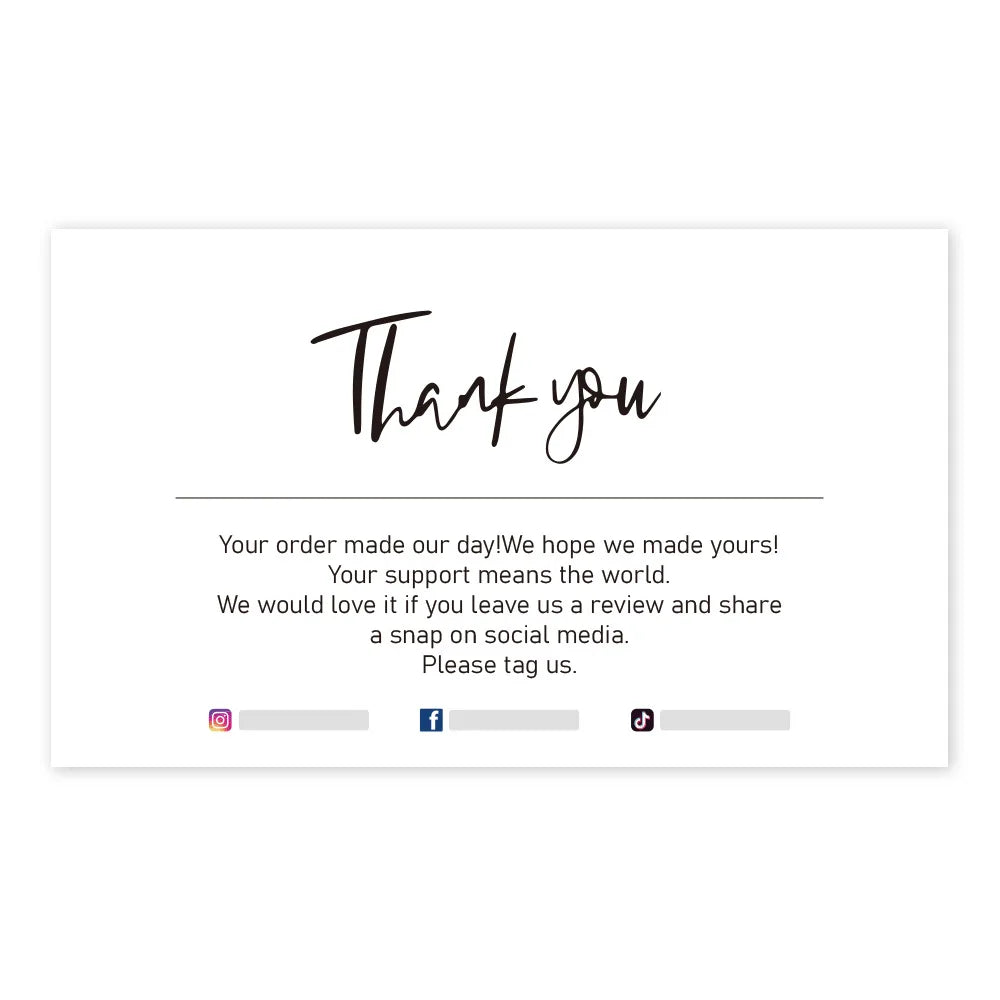 Personalized Thank You Cards for Small Businesses