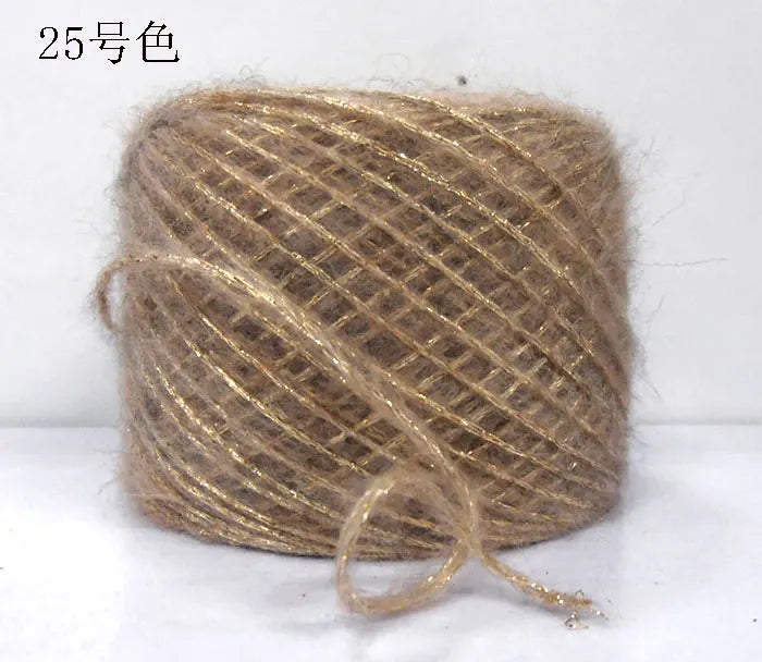 Merino Wool Metallic Yarn with Shimmering Thread – 250g