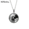 Destiel-Inspired Glass Cabochon Pendant Necklace
