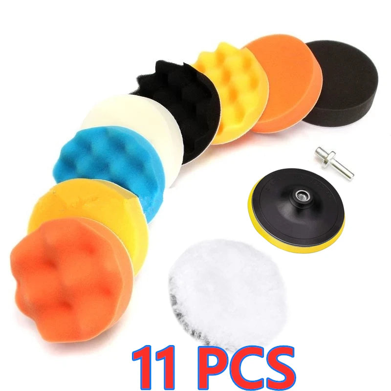 Car Polishing Pad Kit with Drill Adapters