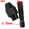 Mini Keyless Drill Chuck Adapter - 1/4" Hex Shank