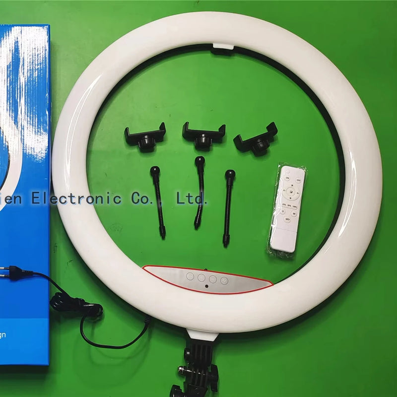 22-Inch Dimmable LED Ring Light with Adjustable Tripod Stand