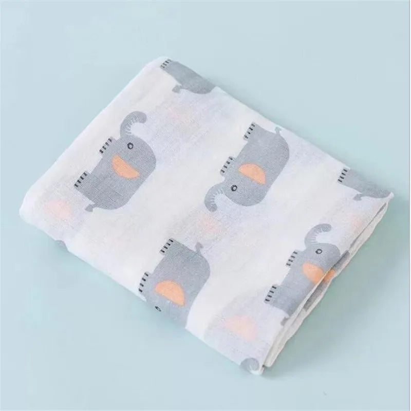 Super Soft Cotton Muslin Baby Swaddle Blanket
