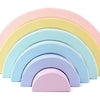 Wooden Rainbow Stacking Blocks - Montessori Educational Toy for Kids