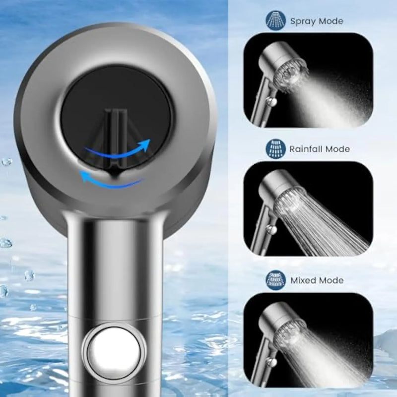 Filtered Shower Head with Handheld Sprayer