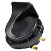 Black 12V waterproof electric snail horn with brass terminals