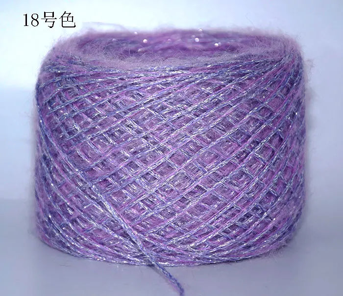 Merino Wool Metallic Yarn with Shimmering Thread – 250g