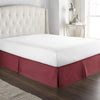 Elegant Pleated Bed Skirt - 14 Inch Drop, Wrinkle & Fade Resistant