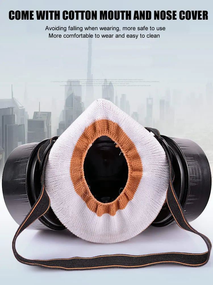 Half-Face Respirator with Dual Organic Vapor Filters