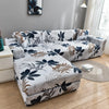 Printed L-Shape Sofa Cover with Elastic Edge