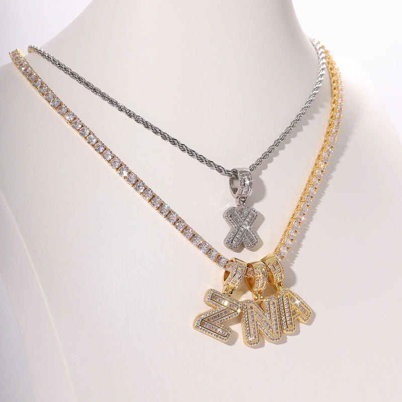Personalized Initial Letter Pendant Necklace