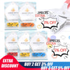 Metal snap fastener kit with pliers tool showing various decorative findings and discount offers