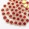 Gold Claw Sunflower Rhinestones for Sew-On Crafts