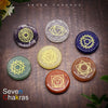 7 Chakra Healing Crystal Stones Set with Engraved Symbols