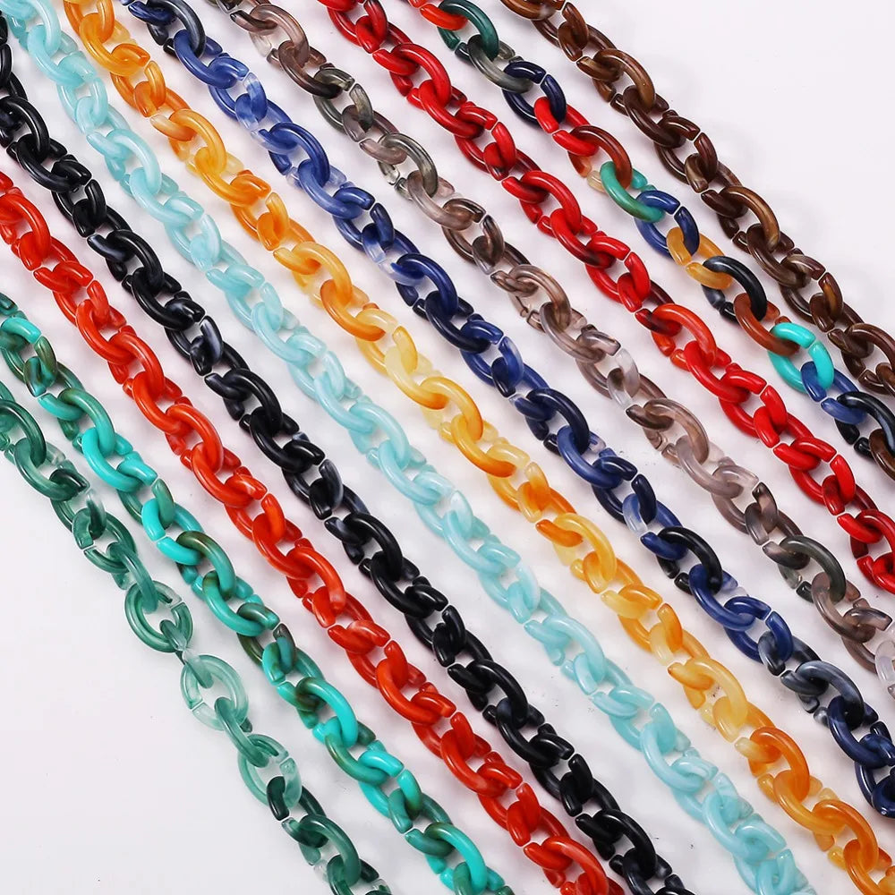 Iridescent Acrylic Chunky Chain Strap for Bags & Jewelry