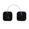 Black child safety cabinet lock with a white cord and key or digital code.
