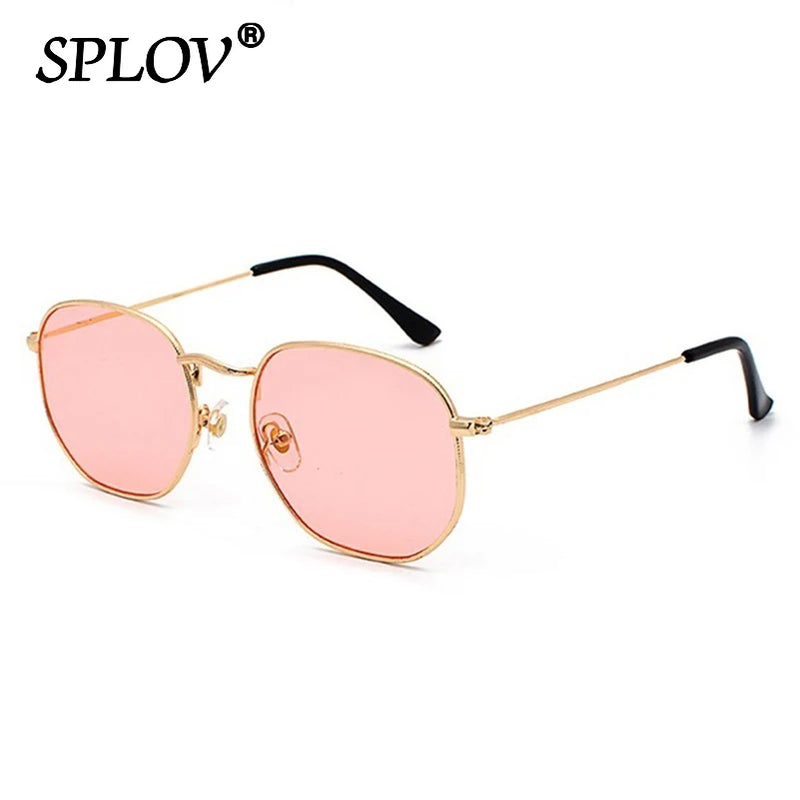 Hexagon Metal Frame Sunglasses