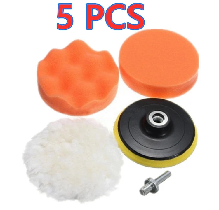 Car Polishing Pad Kit with Drill Adapters