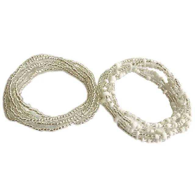 Colorful Beaded Elastic Waist Chain for Women