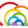 Wooden Rainbow Stacking Blocks - Montessori Educational Toy for Kids