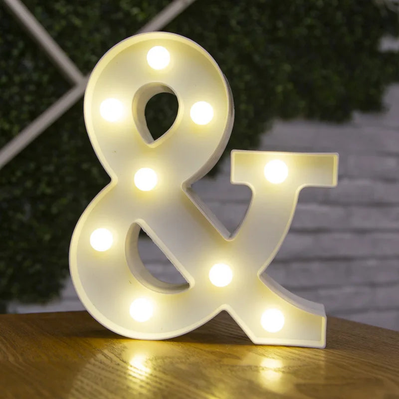 Glowing Alphabet LED Letter Lights for Decor
