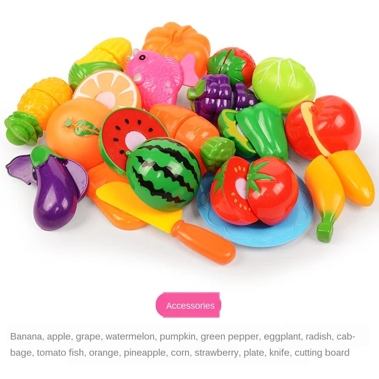 Interactive Fruit & Vegetable Cutting Play Set