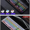 Retro Punk Mechanical Keyboard 104 Keys USB Wired RGB Backlit