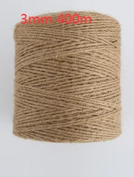 Natural Jute Twine Roll for Crafts, Decor & DIY Projects