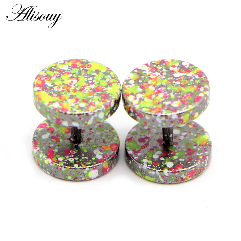 Stainless Steel Fake Gauge Ear Plugs