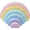 Wooden Rainbow Stacking Blocks - Montessori Educational Toy for Kids