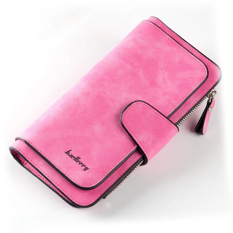 Classic Long PU Leather Wallet with Multiple Pockets