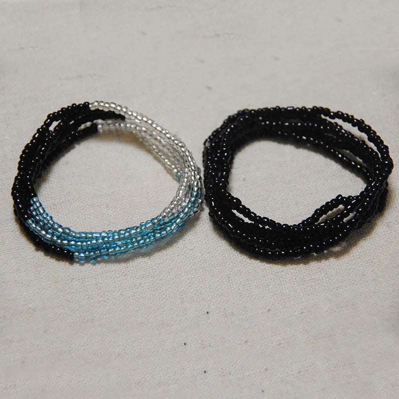 Colorful Elastic Belly Bead Chain Set for Women