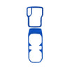 Blue ABS gear shift panel and cup holder trim cover for Jeep Wrangler JL and Gladiator JT