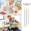 Self-Threading Stainless Steel Sewing Needles (12-Pack)