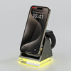 3-in-1 Magnetic Wireless Charging Stand with LED Lamp