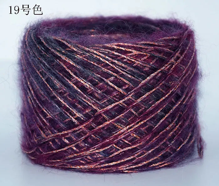 Merino Wool Metallic Yarn with Shimmering Thread – 250g