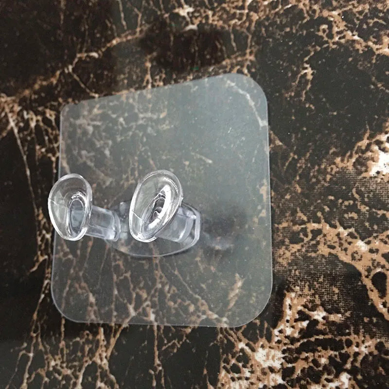 Transparent Self-Adhesive Wall Hooks for Pictures and More