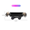 A black crystal flower gravity car phone holder with auto-lock, shown with dimensions 4.2cm by 12cm.